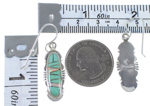 Southwest Turquoise And Opal Earrings EX41132