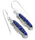 Lapis Southwestern Silver Earrings EX41136