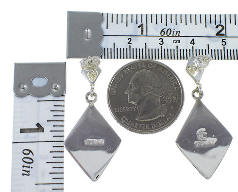 Genuine Sterling Silver Turquoise And Opal Earrings EX44791