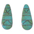 Turquoise Inlay Sterling Silver Earrings EX44833