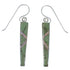 Southwestern Silver Turquoise And Opal Earrings EX44850