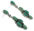 Genuine Sterling Silver Turquoise Post Dangle Earrings AX48689