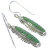 Southwestern Silver Jewelry Turquoise Hook Dangle Earrings AX48819