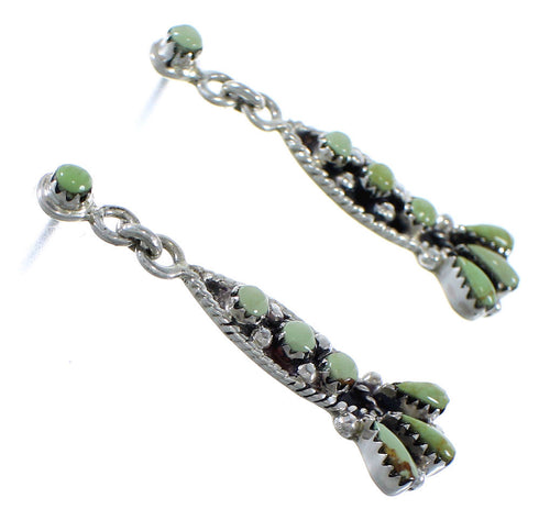 Genuine Sterling Silver Southwest Turquoise Earrings CX46367
