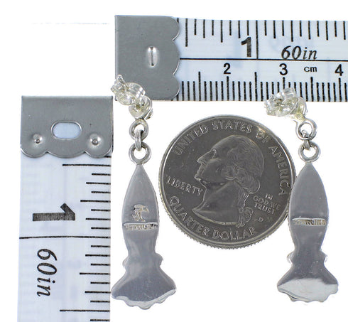 Genuine Sterling Silver Southwest Turquoise Earrings CX46367