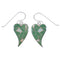 Southwestern Turquoise And Opal Inlay Heart Earrings CX46432