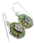 Southwest Turquoise And Silver Hook Dangle Earrings CX46504