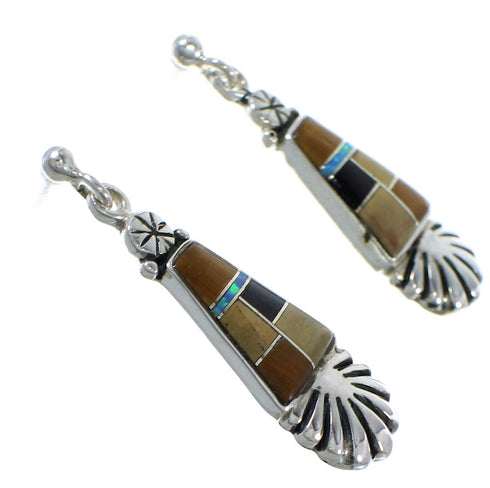 Multicolor Jewelry Southwest Post Dangle Earrings AX49085