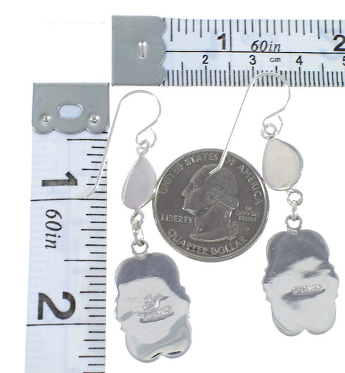 Southwest Sterling Silver Turquoise Jewelry Hook Earrings AX49089