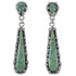 Turquoise Southwestern Sterling Silver Post Dangle Earrings CX46576