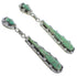 Turquoise Southwestern Sterling Silver Post Dangle Earrings CX46576