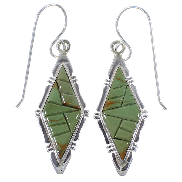 Turquoise Southwest Sterling Silver Earrings CX46590