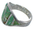 Sterling Silver Opal And Turquoise Inlay Ring Size 8 EX44714