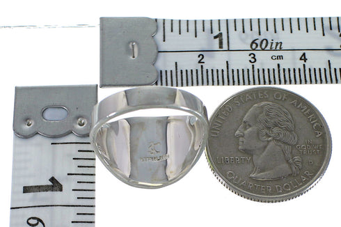 Sterling Silver Turquoise And Opal Ring Size 7-1/2 EX44723