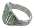 Silver Turquoise And Opal Inlay Ring Size 6-3/4 EX44726