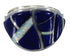 Sterling Silver Lapis And Opal Inlay Ring Size 7-1/4 EX44774