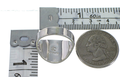 Sterling Silver Lapis And Opal Inlay Ring Size 7-1/4 EX44774