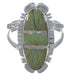 Genuine Sterling Silver Turquoise And Opal Ring Size 6-3/4 AX52603