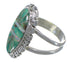 Southwestern Turquoise And Opal Silver Ring Size 6-3/4 AX52632
