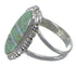 Southwestern Opal And Turquoise Inlay Silver Ring Size 6 AX52661