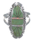 Opal And Turquoise Southwest Silver Ring Size 7-1/4 AX52677