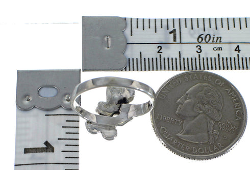 Southwest Silver Turquoise Opal Dragonfly Ring Size 8-1/4 EX44614