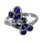 Southwestern Lapis And Opal Dragonfly Silver Ring Size 6 EX44671