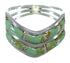 Opal And Turquoise Southwestern Sterling Silver Ring Size 6-1/4 AX53930