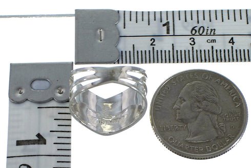 Sterling Silver Southwestern Turquoise And Opal Ring Size 4-3/4 AX53952