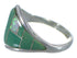 Turquoise And Opal Sterling Silver Ring Size 7-1/2 AX52296