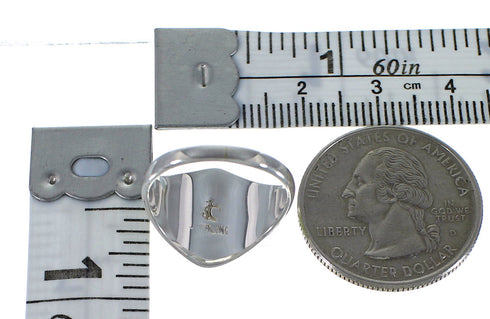 Turquoise And Opal Silver Ring Size 6-1/4 AX52300