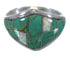 Turquoise And Opal Authentic Sterling Silver Ring Size 8-1/2 AX52304