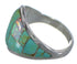 Opal And Turquoise Sterling Silver Ring Size 4-3/4 AX52316
