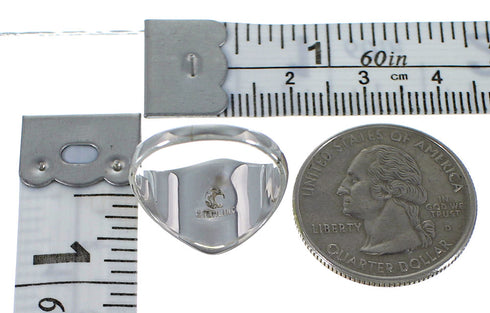 Opal And Turquoise Inlay Silver Jewelry Ring Size 7-1/4 AX52321