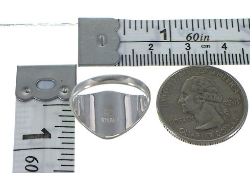 Sterling Silver Turquoise And Opal Ring Size 8-1/4 AX52399