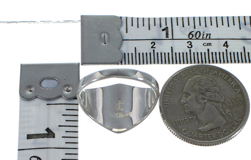 Southwestern Lapis And Opal Sterling Silver Jewelry Ring Size 6-1/4 AX52435