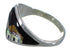 Sterling Silver Multicolor Native American Village Design Ring Size 5-1/4 AX52561