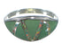 Turquoise And Opal Southwestern Silver Ring Size 4-3/4 AX52049