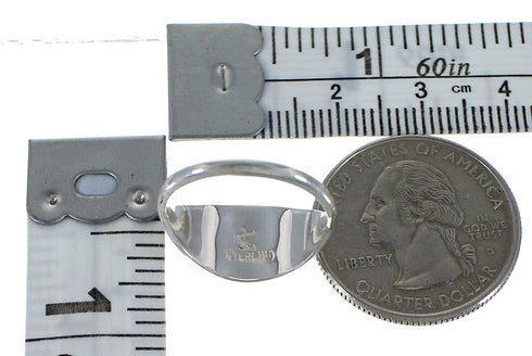 Sterling Silver Turquoise And Opal Southwestern Ring Size 6-3/4 AX52060