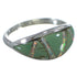 Silver Turquoise And Opal Southwest Ring Size 5-3/4 AX52071