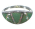 Silver Turquoise And Opal Southwest Ring Size 5-3/4 AX52071