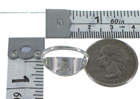 Silver Turquoise And Opal Southwest Ring Size 5-3/4 AX52071