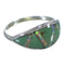 Southwestern Silver Opal And Turquoise Ring Size 6-1/4 AX52091