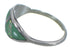 Southwestern Silver Opal And Turquoise Ring Size 6-1/4 AX52091