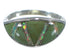 Southwestern Sterling Silver Jewelry Opal And Turquoise Ring Size 6-1/4 AX52124