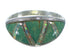 Opal Turquoise Inlay And Authentic Sterling Silver Ring Size 5-3/4 AX52143