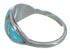 Sterling Silver Southwest Turquoise Opal Ring Size 5-3/4 AX52235