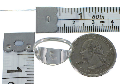 Sterling Silver Southwest Turquoise Opal Ring Size 5-3/4 AX52235