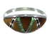 Authentic Sterling Silver Multicolor Ring Size 7-3/4 AX52276