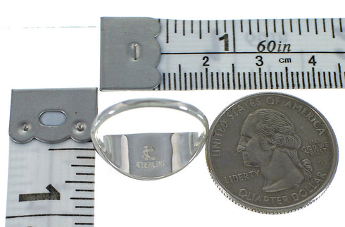 Multicolor Authentic Sterling Silver Ring Size 6-3/4 AX52274